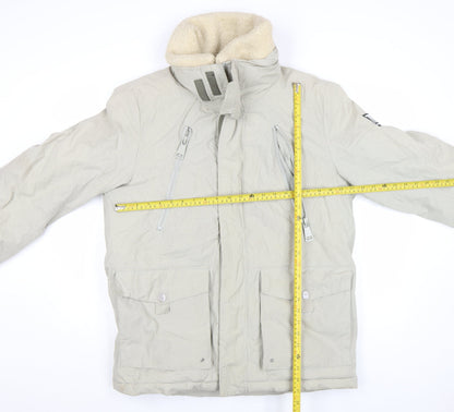 Mens UK Size M River Island Beige Parka Coat