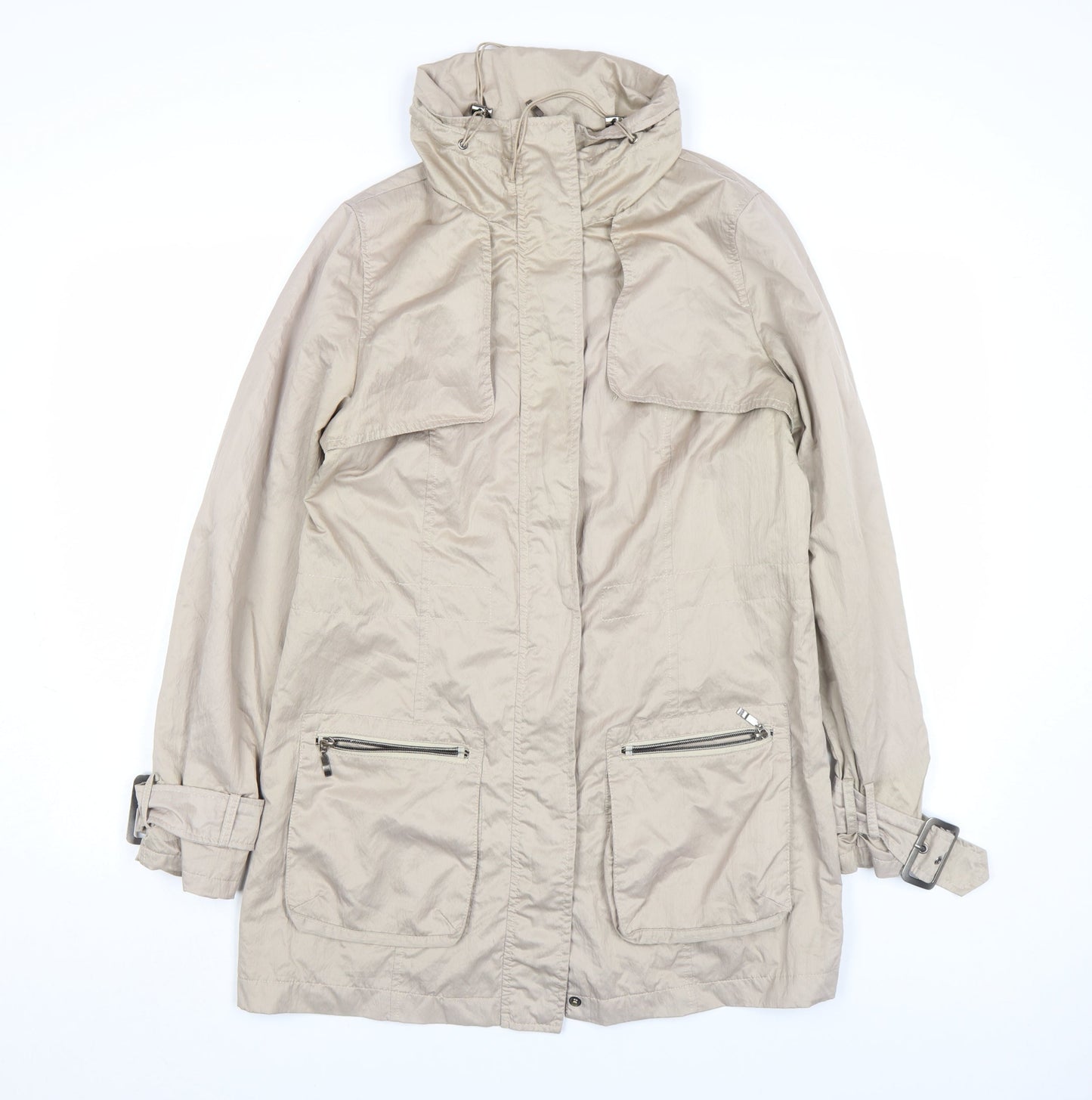 Womens UK Size S Antoni & Alison Beige Parka Coat