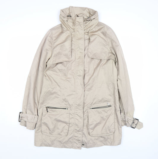 Womens UK Size S Antoni & Alison Beige Parka Coat