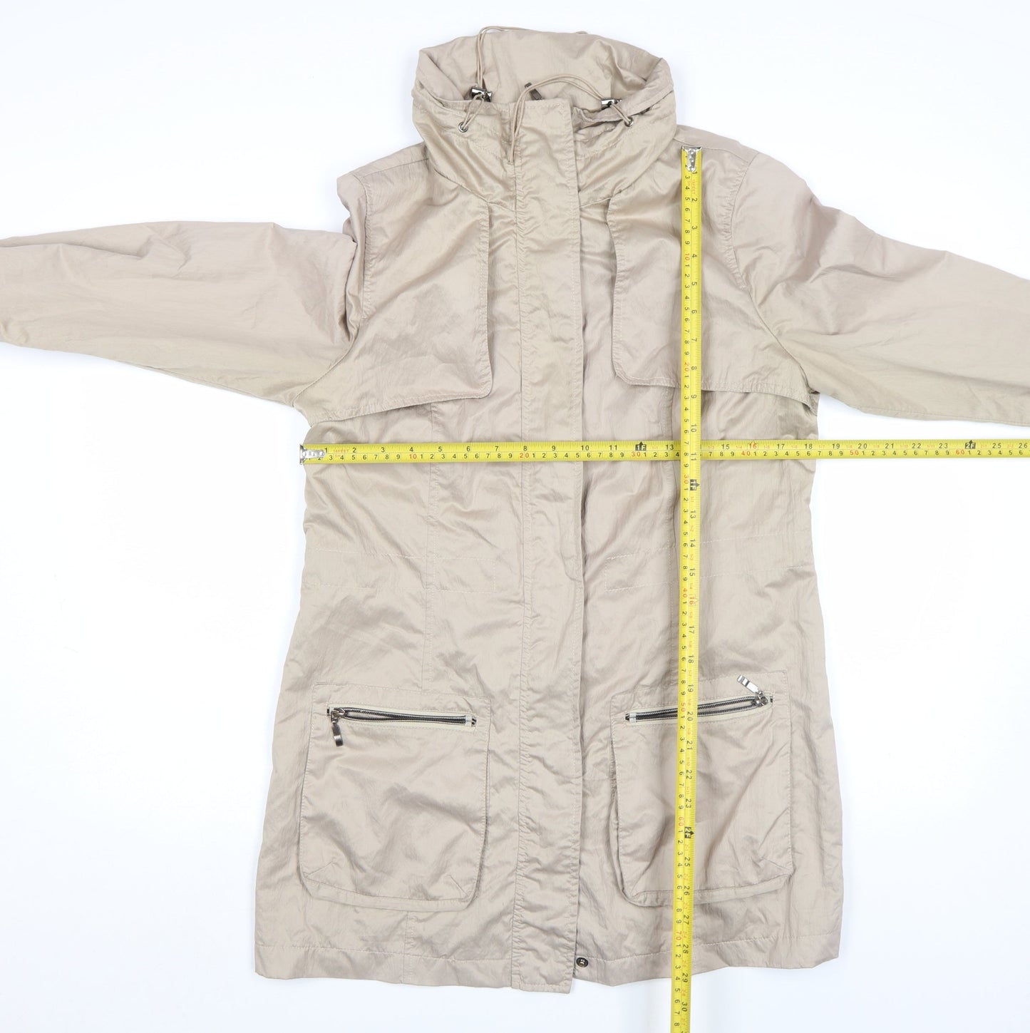 Womens UK Size S Antoni & Alison Beige Parka Coat