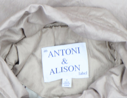 Womens UK Size S Antoni & Alison Beige Parka Coat