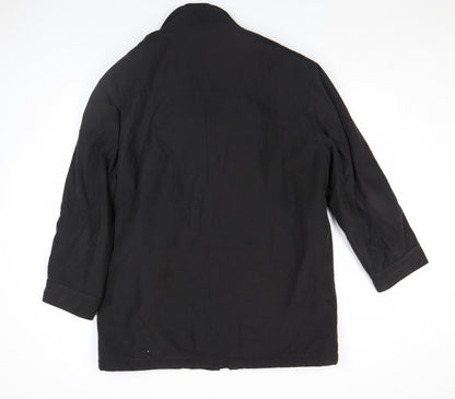 Mens UK Size L Thomas Nash Black Parka Coat