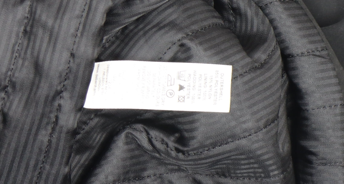 Mens UK Size L Thomas Nash Black Parka Coat