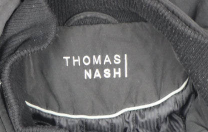 Mens UK Size L Thomas Nash Black Parka Coat
