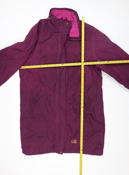 Arctic Storm Womens Purple Hooded Parka Jacket Size 18