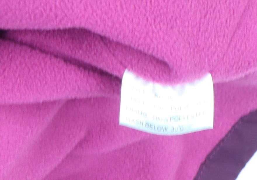 Arctic Storm Womens Purple Hooded Parka Jacket Size 18