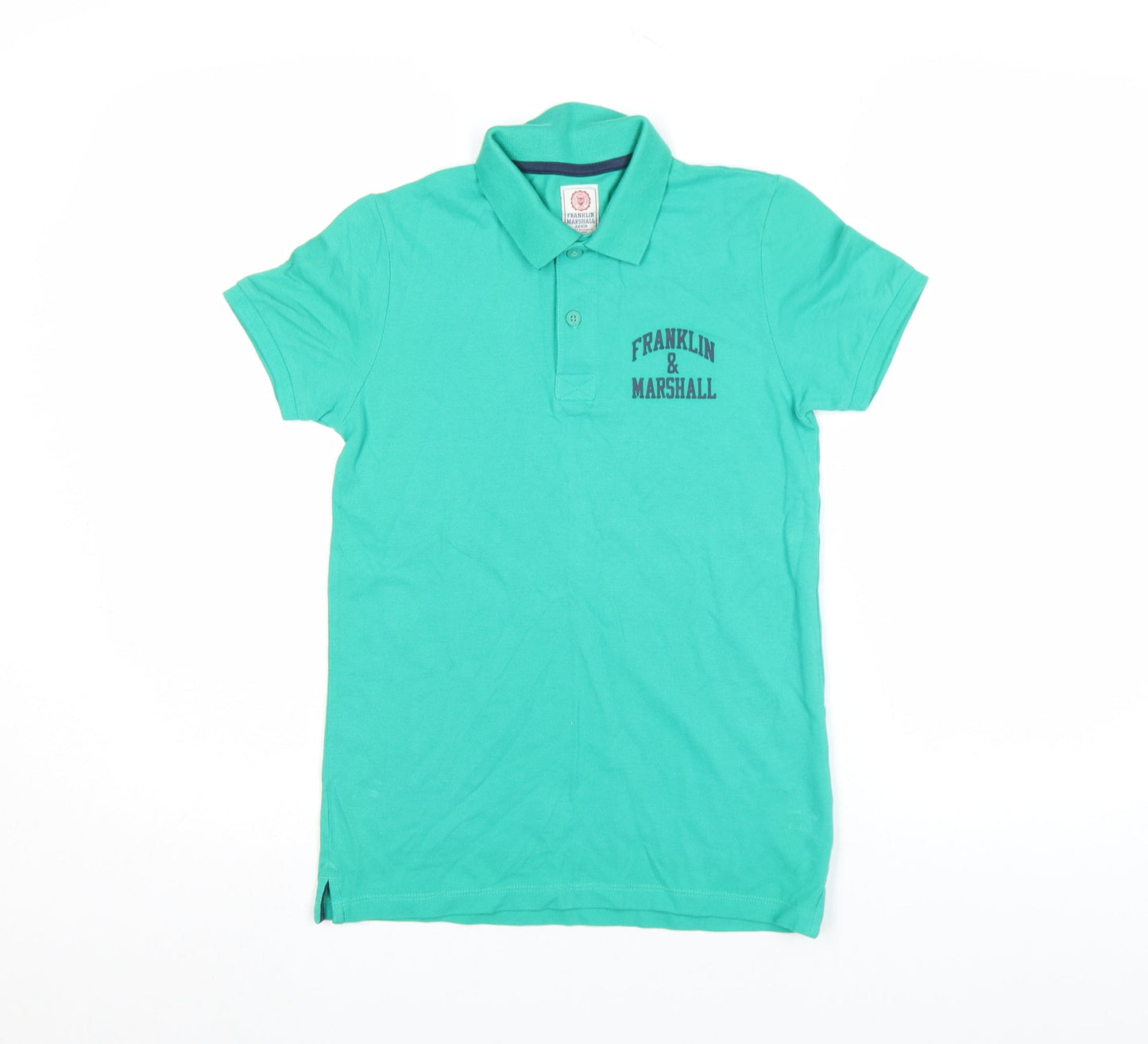Boys UK Size 10-11 Years Franklin & Marshall Green Basic Polo