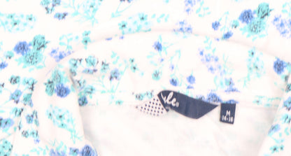 Womens UK Size M VIBE White Basic Polo