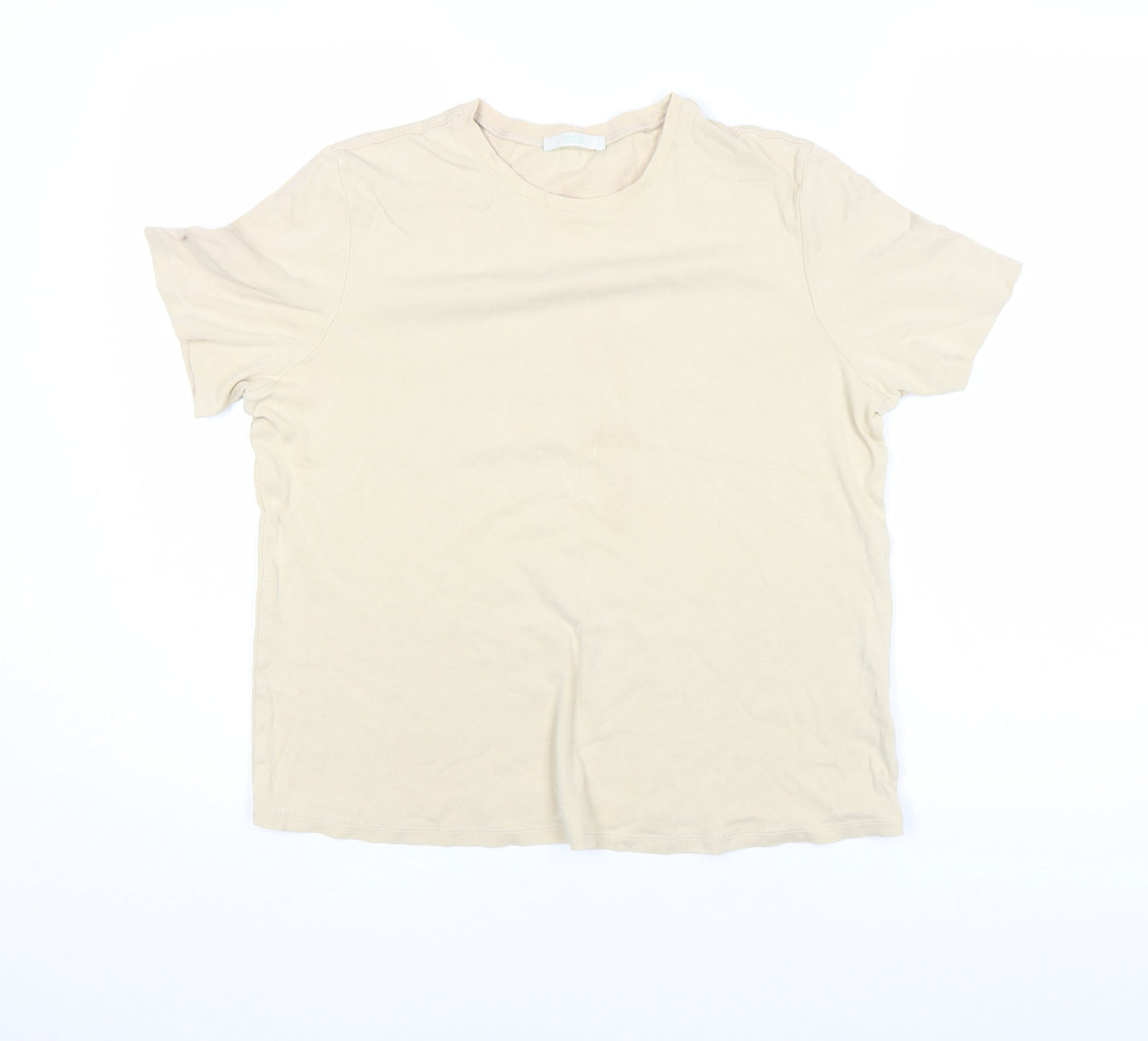 Womens UK Size L Whistles Beige Basic T-Shirt