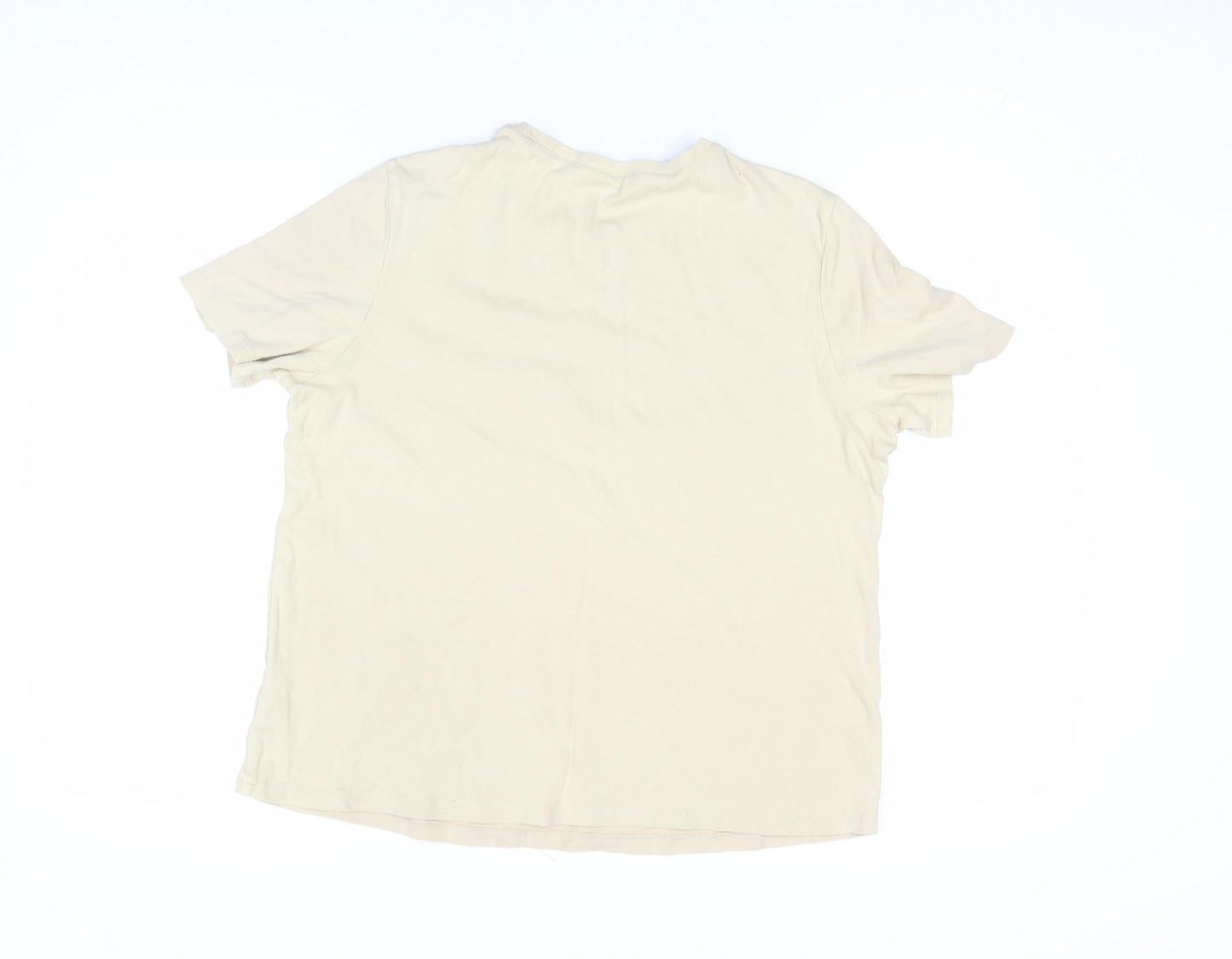 Womens UK Size L Whistles Beige Basic T-Shirt