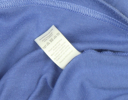 Womens UK Size M BM Blue Basic Tank