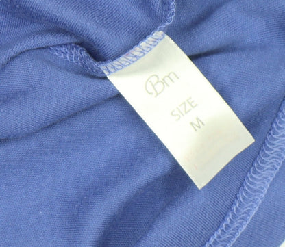 Womens UK Size M BM Blue Basic Tank