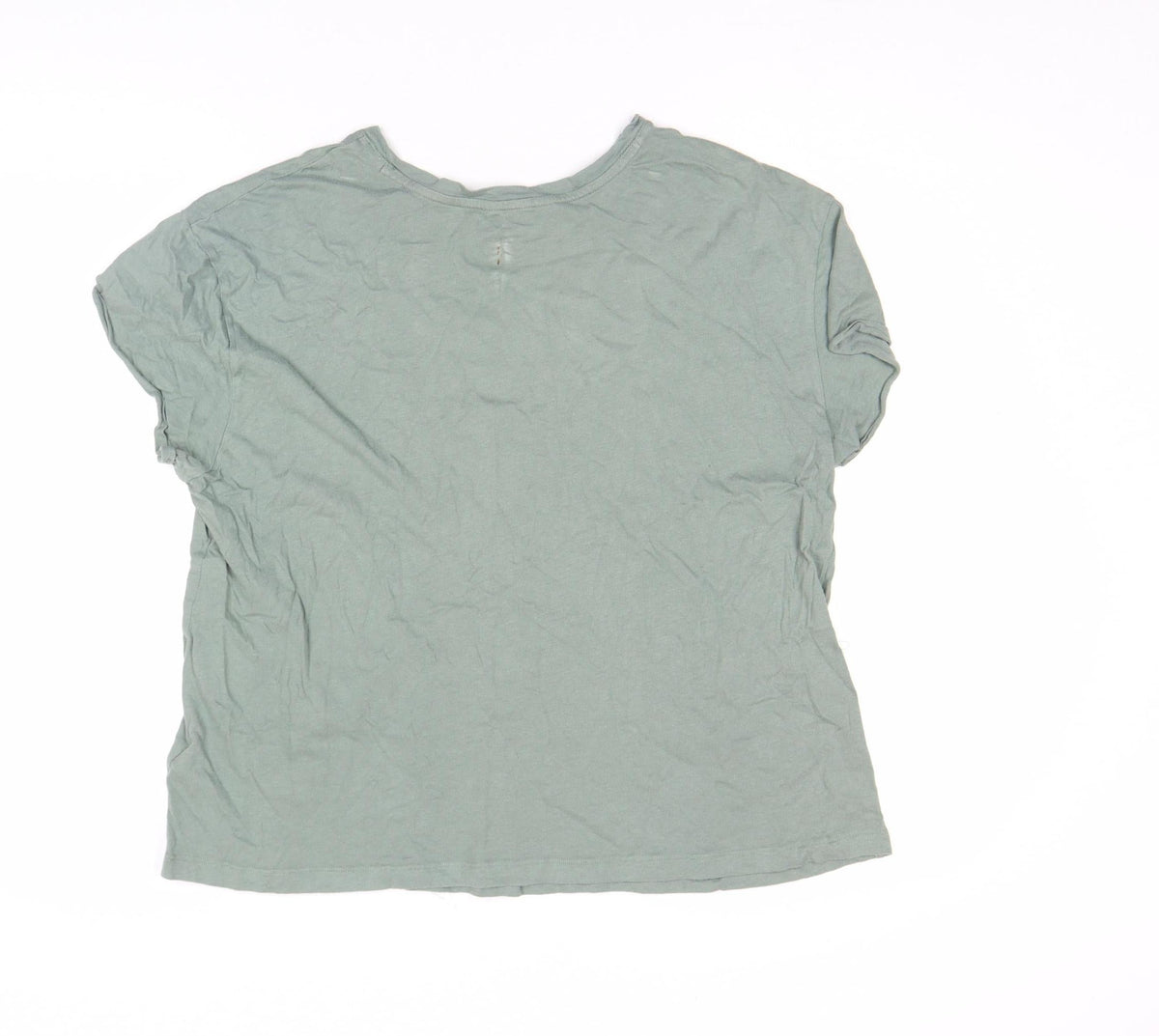 Womens UK Size 14 Marks and Spencer Green Basic T-Shirt