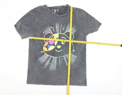 George Women’s Black Pudsey Bear Charity T-Shirt Size M 100% Cotton