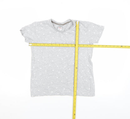 Girls UK Size 11-12 Years Lily & Dan Grey Basic T-Shirt