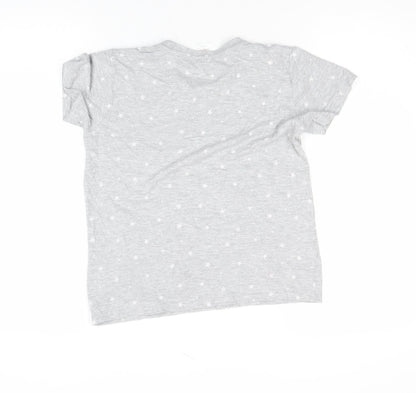 Girls UK Size 11-12 Years Lily & Dan Grey Basic T-Shirt