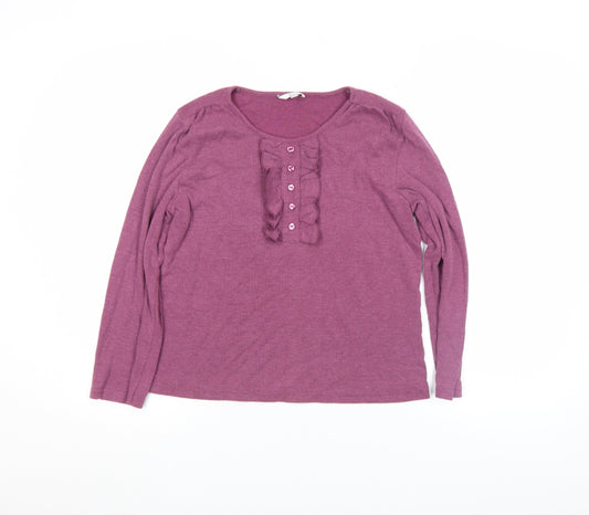 Womens UK Size M Klass Purple Tunic Blouse