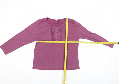 Womens UK Size M Klass Purple Tunic Blouse