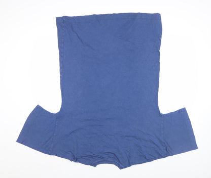 Womens UK Size S Marks and Spencer Blue Basic T-Shirt