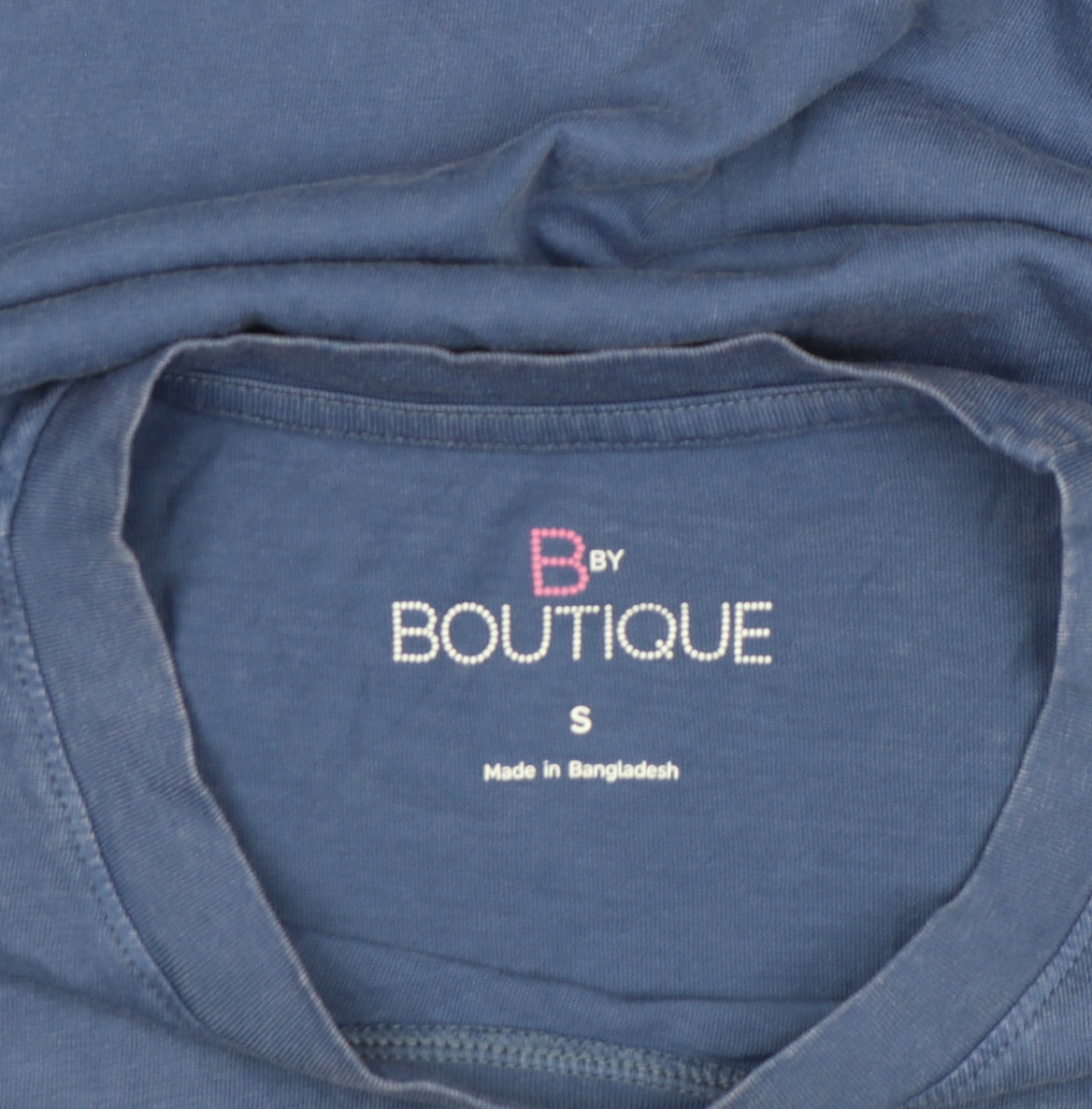 Womens UK Size S Marks and Spencer Blue Basic T-Shirt