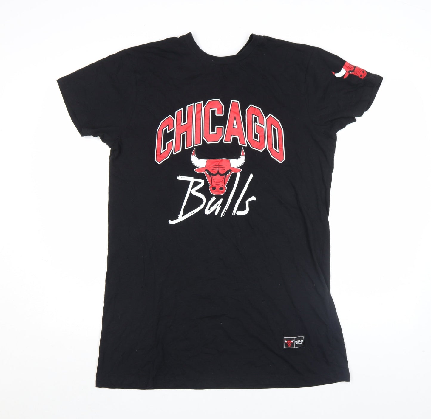 Womens UK Size XS NBA Black Basic T-Shirt