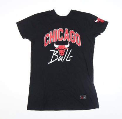 Womens UK Size XS NBA Black Basic T-Shirt