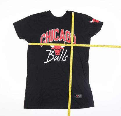 Womens UK Size XS NBA Black Basic T-Shirt