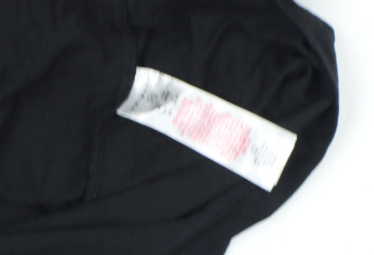 Womens UK Size XS NBA Black Basic T-Shirt