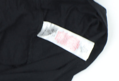 Womens UK Size XS NBA Black Basic T-Shirt