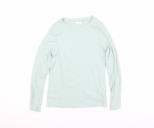 Next Girls Green Long Sleeve Cotton Stretch Basic T-Shirt 13 Years