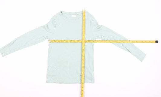 Next Girls Green Long Sleeve Cotton Stretch Basic T-Shirt 13 Years