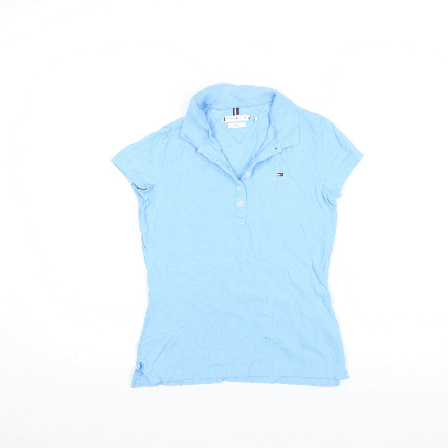 Womens UK Size S Tommy Hilfiger Blue Basic Polo