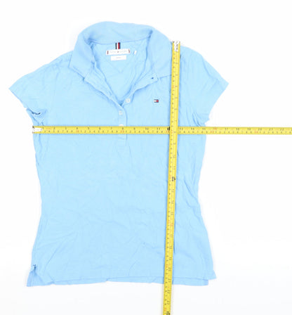 Womens UK Size S Tommy Hilfiger Blue Basic Polo