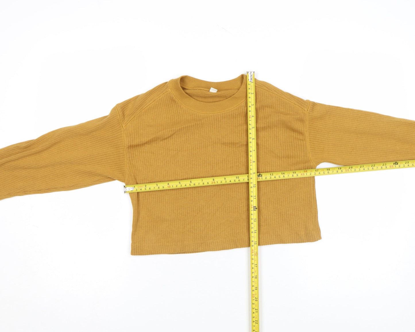 Womens UK Size XS Uniqlo Brown Cropped T-Shirt