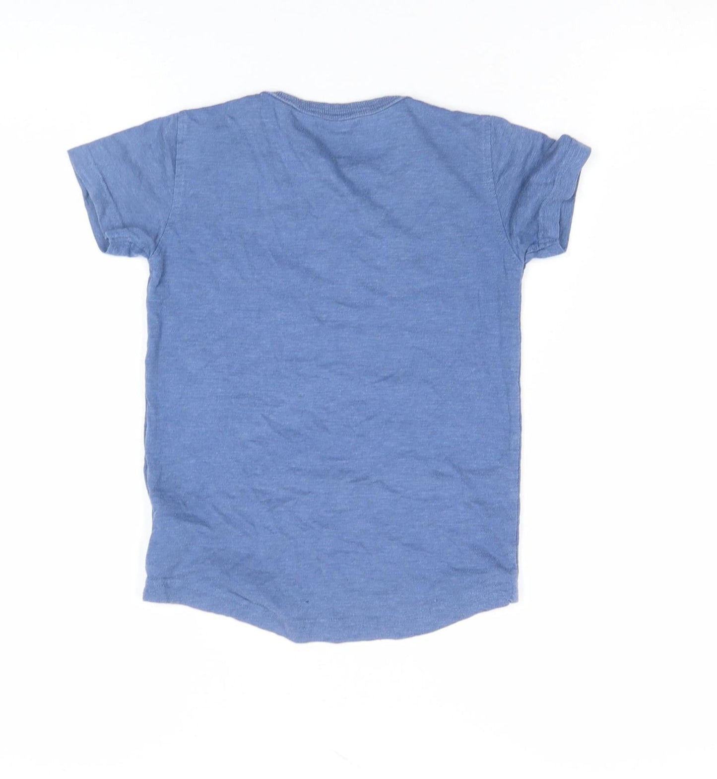 Next Girls Blue Star Print Cotton Blend T-Shirt 4-5 Years