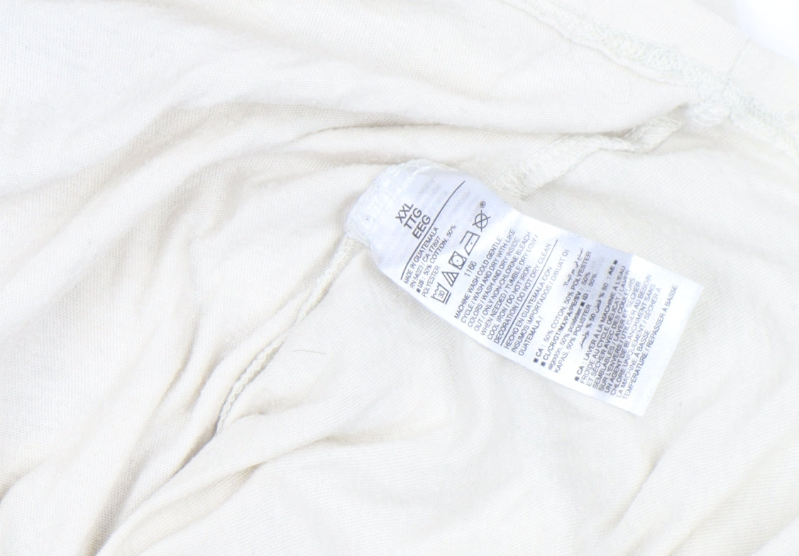 Old Navy Women’s Beige Butterfly Print Relaxed T-Shirt 2XL