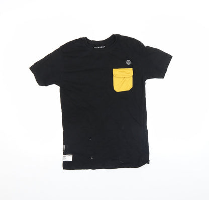 Boys UK Size 10-11 Years Primark Black Basic T-Shirt