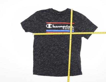 Mens UK Size L Champion Black  T-Shirt