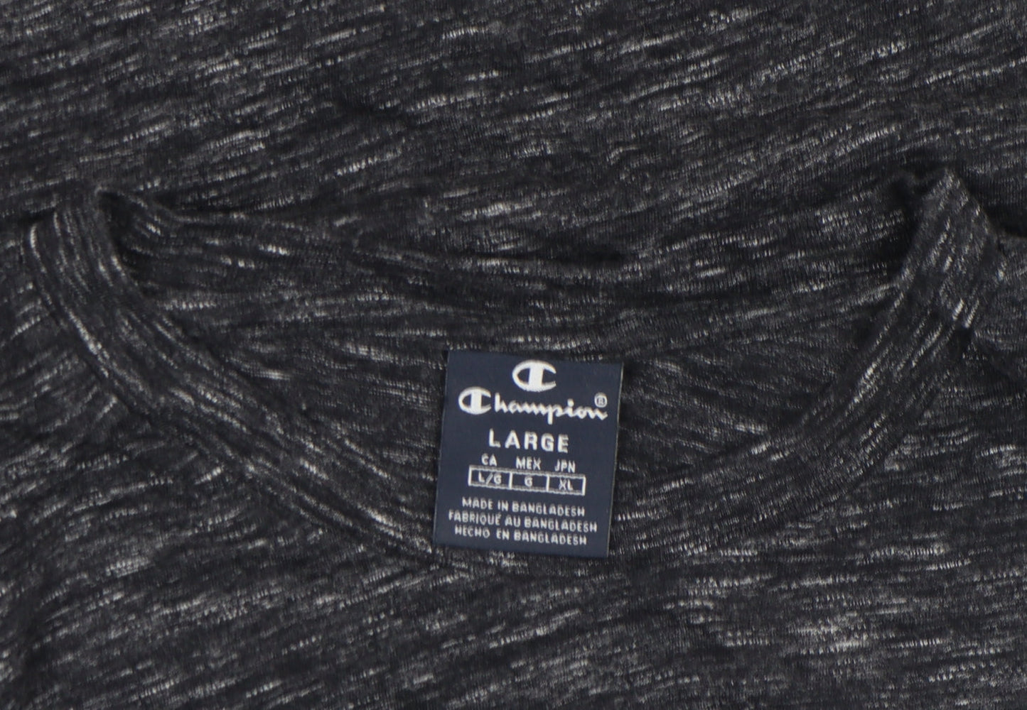 Mens UK Size L Champion Black  T-Shirt