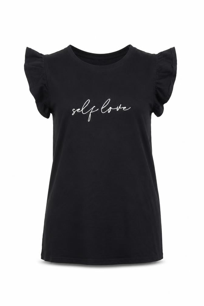 Womens UK Size 8 New Look Black Basic T-Shirt