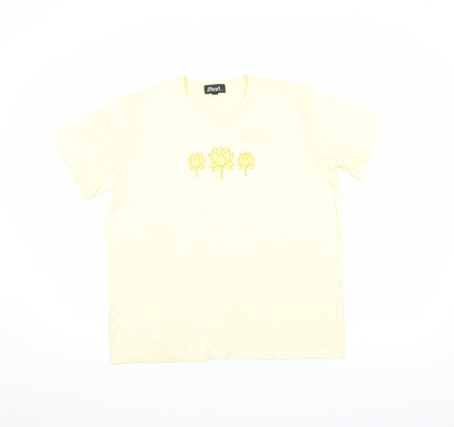 Womens UK Size M NEXT Yellow Basic T-Shirt