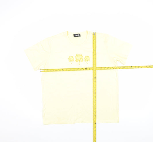 Womens UK Size M NEXT Yellow Basic T-Shirt