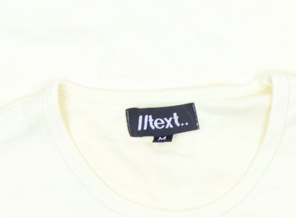 Womens UK Size M NEXT Yellow Basic T-Shirt
