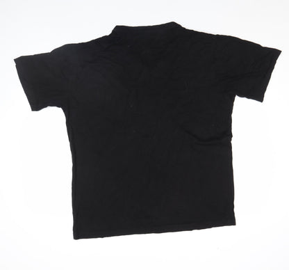 Tommy Hilfiger Men's Black 3XL V-Neck Cotton T-Shirt