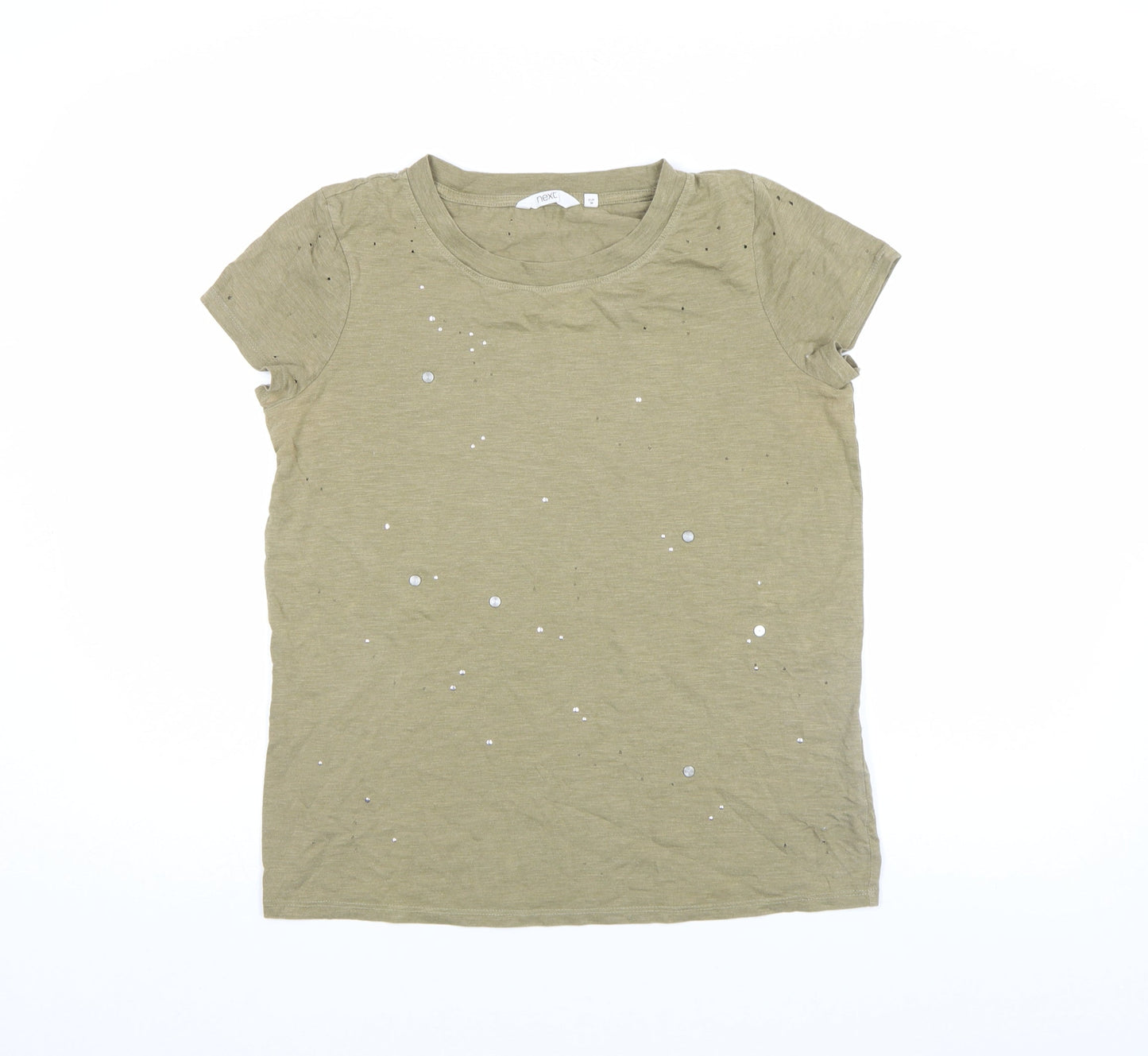 Womens UK Size 8 NEXT Green Basic T-Shirt