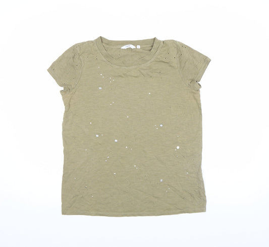 Womens UK Size 8 NEXT Green Basic T-Shirt