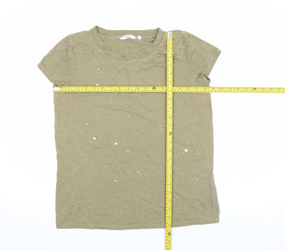 Womens UK Size 8 NEXT Green Basic T-Shirt