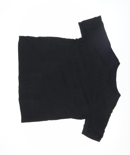Womens UK Size 16 Simply Be Black Basic T-Shirt