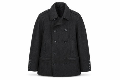 Mens UK Size M DREAMWEAVER LONDON Grey Pea Coat