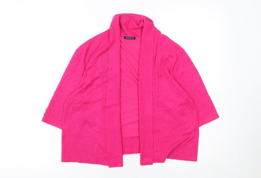 Womens UK Size 12 Roman Pink Cardigan Jumper